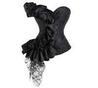 Corset Femme Bustier Femme Top Violet Corset Pirate Costume Kpop Robe Steampunk Deguisement Rumi Vintage Vetement Gothique Dentelle Marron Mal Descendants Corcet Noir Shapewear Bleu Clair 3Xl Sissy