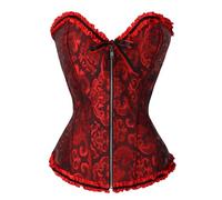 Corset Femme Bustiers Et Corsets Femme Robe Corset Noir Sissy Feminization Vêtements Bustier Violet Mal Descendants Top Dentelle Green Deguisement Orange Purple Halloween Black Push Up Costume Pirate