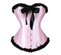 Corset Femme Rétro Vintage 2025 Embroidered Bustier en Dentelle Florale avec Paules dénudées Underbust Gothique Deguisement Grande Taille
