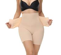 Corset gainant pour femme - Corset gainant pour femme - Pantalon à boucle solide - Sous-vêtements taille haute pour femme, beige, XL