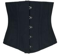Corset Gothic de Gothicana by EMP - Serre-Taille Noir - S à XXL - pour Femme - noir S
