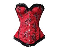 Corset Noir Femme Noir Médiéval Curvy Corsage Top Élégant Sexy Corset Sous-vêtements Pirate Slim Bustier Corset Désossé Gothique Serrage Corset Vampire Halloween Princesses