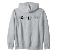 Corsica Battement De Coeur Tête De Maure Identité Corse Sweat à Capuche