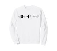 Corsica Battement De Coeur Tête De Maure Identité Corse Sweatshirt