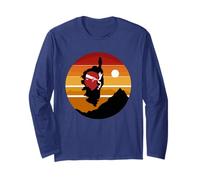 Corsica Île Coucher de Soleil et Montagnes Carte Corse Manche Longue