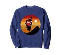 Corsica Île Coucher de Soleil et Montagnes Carte Corse Sweatshirt