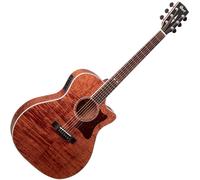 Cort GA5F-FMH Open Pore Natural Guitare Jumbo acoustique-électrique