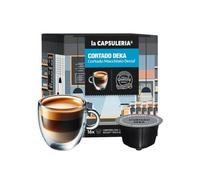 Cortado Deca, 96 capsules compatibles Nescafé Dolce Gusto, 8 boîtes de 16 - La Capsuleria