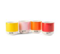 PANTONE Gobelet thermique en porcelaine Cortado, 190 ml, set de 4 pièces, boîte cadeau incluse