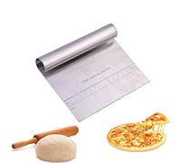 Cortador de raspador de masa de acero inoxidable para el hogar, cortador de pizza, cortador de pastel, decoración, herramientas de pastelería para hornear
