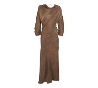Cortana - Eclipse- robe midi henné teinte - Femme - Robes - Brun - Taille: 38 FR