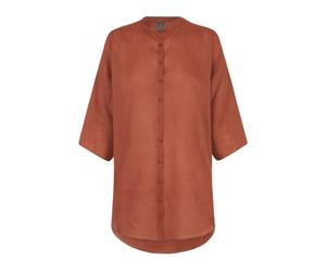 Cortana - Jules- top en ramie rouge - Femme - Blouses et Chemises - Rouge - Taille: 40 FR