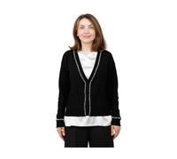 Corte dei Gonzaga, Femme, Pulls, Noir, Taille: 44 FR Cardigan profili in paillettes