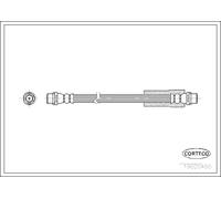 Corteco Flexible de frein 19020460 – Essieu avant pour Audi 90 B3, 80 Avant Cabriolet