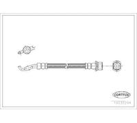 Flexible de frein Essieu arrière gauche 19035294 CORTECO pour TOYOTA AVENSIS