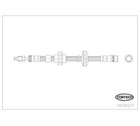 Flexible de frein 19036537 CORTECO pour RENAULT LAGUNA III LAGUNA III Grandtour