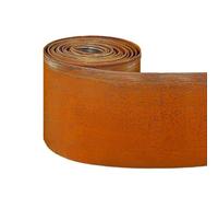 Corten Bordure de pelouse en Acier Inoxydable 5 m Rouleau de Bordure de Jardin en métal pré-rouillé 14 cm de Haut Facile à Installer Gants de sécurité Inclus (Rouille, 5 m)