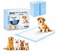 CORTES PETS Lot de 50 tapis de dressage pour chiot - 60 x 60 cm - Pour | Pipi Tapis absorbants pour chiots et chiens - Anti-fuite, pour l'entraînement, la maison, la boîte de transport et les