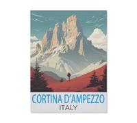 Cortina D'ampezzo Italy，Jigsaw Puzzles for Adults 1000 Piece, Classic Puzzle Teens Boys Girls Puzzles Sturdy Tight Fitting Pieces,Letters on Back for Ideal Challenging and Gift（50x70cm）-FL53