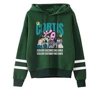 CORTIS COLOR OUTSIDE THE LINES Merch Sweat à capuche unisexe - Sweat à capuche tendance sans poche avec manches parallèles pour les fans de K-Pop, Vert, S