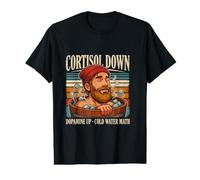 Cortisol Down Dopamine Up Mathématiques de l'eau Froide T-Shirt Graphique avec Valeur