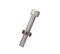 Cortnn 1/3 Pièces Vis À Capuchon Douille Pas Fin, Boulons t Écrous Hexagonaux Complets 304 A2 en Acier Inoxydable M6 M8 M10