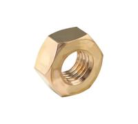 Cortnn 1/5/10/50/100 Pièces DIN934 Laiton Cuivre Écrou Hexagonal for M1.4 .6 M2 .5 M3 M4 M5 M6 M8 M10 M12-M20 Boulon À Vis(M5 (50pcs))
