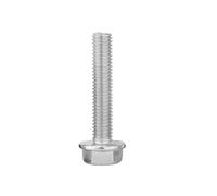 Cortnn 1-5 Pièces M4 M5 M6 M8 M10 M12 Tête Hexagonale avec Vis À Capuchon Bride Dentelée Boulon De Rondelle(M10-1pcs,30mm)