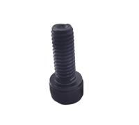 Cortnn 1-50pcs DIN912 M2.5 M3 M4 M5 M6 M8 M10 M12 Noir Grade 12.9 en Acier Allié Hexagone À Six Pans Creux Vis Tête Boulon(30mm,25pcs M3)