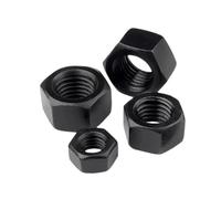 Cortnn 1-50pcs M2 .5 M3 M4 M5 M6 M8 M10 M12 M14 M16 M18 M20 M22 M24 M27 Écrous Hexagonaux Grade 8. en Acier Au Carbone Métrique(M8-(10PCS))