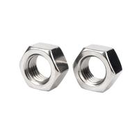 Cortnn 2-100 Pièces 304 en Acier Inoxydable M1 .2 .4 .6 M2 .5 M3 M4 M10 M12 M16 M20 M22 M24 M27 M30 M33 M36 M42 Écrous Hexagonaux DIN934(M6 50PCS)