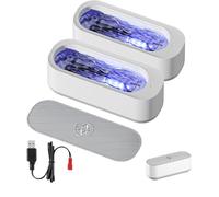 Corvante Ultrasonic Cleaner, Clearzy Ultrasonic Eyeglass Cleaner with Fast Deep Cleaning, Gunk From Everypartof Yourglasses and No Scratches, for Prescription, Sunglasses (2)