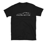 Corvette C7 ZR1 Silhouette Men's T-Shirt - Fastest Iconic American Sports Car