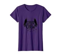 Corvid Crew Over Dude Crew Raven Lovers Squad T-Shirt, Femme, Violet, M
