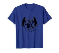 Corvid Crew Over Dude Crew Raven Lovers Squad T-Shirt, Homme, Bleu Royal, XL