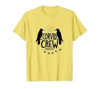 Corvid Crew Over Dude Crew Raven Lovers Squad T-Shirt, Homme, Citron, 3XL