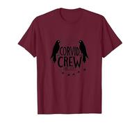 Corvid Crew Over Dude Crew Raven Lovers Squad T-Shirt, Homme, Marron, M