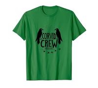 Corvid Crew Over Dude Crew Raven Lovers Squad T-Shirt, Homme, Vert Kelly, XXL