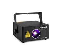 Corvus Lampe de scène RGB - avec Télécommande, Faisceaux lumineux rotatifs, Modes DMX 11 canaux