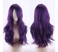 COS Anime Wig Perruque universelle multicolore, 70 cm, cheveux longs bouclés, cheveux micro bouclés, cosplay, couleur : JF70-05