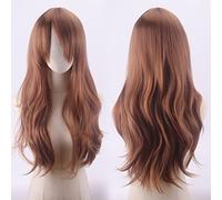 COS Anime Wig Perruque universelle multicolore 70 cm Cheveux longs bouclés Micro Curly Hair Cosplay Couleur : JF70-15