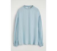 COS Blouse Diaphane À Manches Ballon in Bleu Bleu 32 female