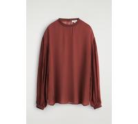 COS Blouse Diaphane À Manches Ballon in Rouge Rouge 44 female