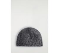 COS Bonnet En Cachemire Brossé Gris One Size female