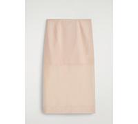 COS Jupe Colonne Diaphane Beige 40 female