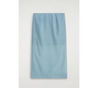 COS Jupe Colonne Diaphane Turquoise 38 female
