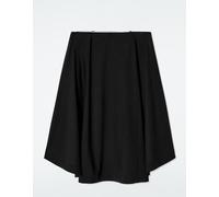 COS Jupe Floue En Laine Diaphane Noir 32 female