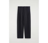 COS Pantalon En Flanelle De Laine Bleu 46 male