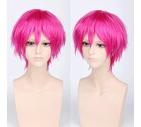 Cos perruque juvénile anti-bouclée cheveux courts couleur universelle perruque pour homme cosplay anime perruque couleur : PL-002-25#