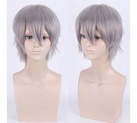 Cos perruque juvénile inversée déformée cheveux courts couleur universelle perruque pour homme cosplay anime perruque couleur : PL-002-26#